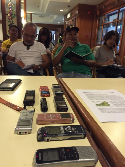 Journalists at RAEL Press Conference in Kuching, Malaysia