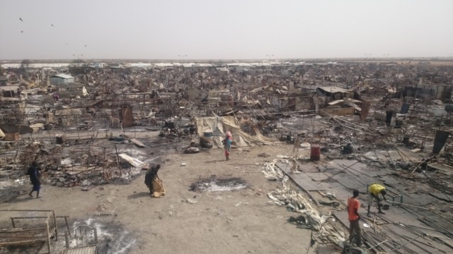 IDP camp in Malakal, South Sudan, following February 2016 violence